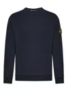 Stone Island Cotton Sweatshirt In Azul