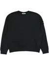 Stone Island Men Compass Patch Sweatshirt In Black