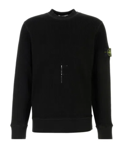 Stone Island Cotton Sweatshirt In Blue
