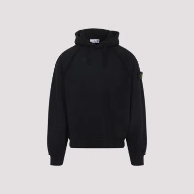Stone Island Cotton Sweatshirt In Black