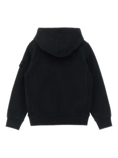 Stone Island Cotton Sweatshirt In Black