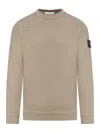 Stone Island Compass-badge Sweatshirt In Brown
