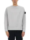 Stone Island Organic Cotton Sweatshirt In Gray
