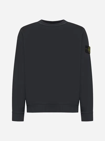 Stone Island Cotton Sweatshirt In Grey