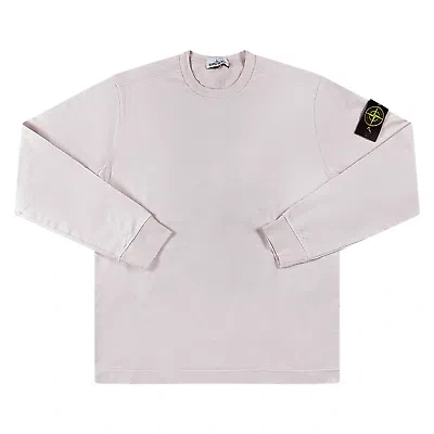 Pre-owned Stone Island Cotton Sweatshirt Light Pink