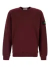 Stone Island Long-sleeved Sweatshirt In Red