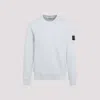 Stone Island Compass-badge Crewneck Sweatshirt In Sky Blue