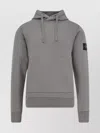 Stone Island Cotton Sweatshirt With Hood And Kangaroo Pocket In Gray
