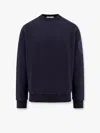 Stone Island Cotton Sweatshirt With Logo Embroidery On The Left Sleeve