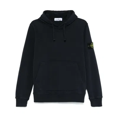 Stone Island Cotton Sweatshirts In Blue