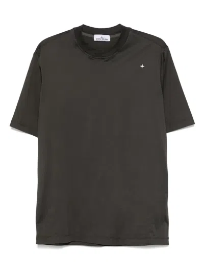 Stone Island Cotton T-shirt In Black