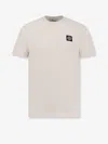 Stone Island Short-sleeved T-shirt With Compass Logo Patch In Neutral