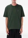 Stone Island Compass Patch Cotton T-shirt In Green