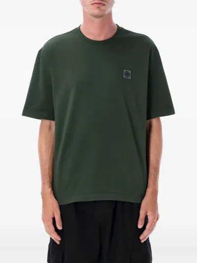 STONE ISLAND COTTON T-SHIRT
