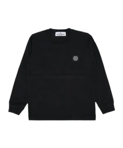 Stone Island Cotton T-shirt In Black