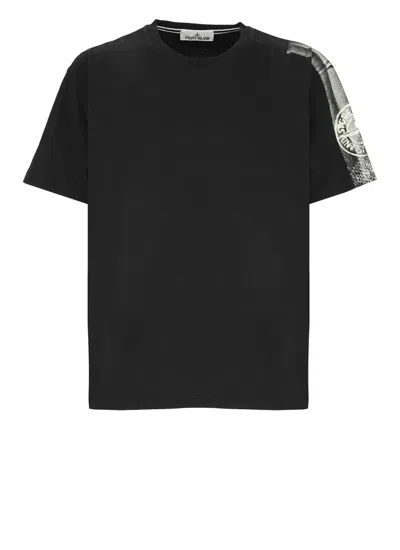 Stone Island T-shirts And Polos Black