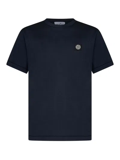 Stone Island Cotton T-shirt In Blue