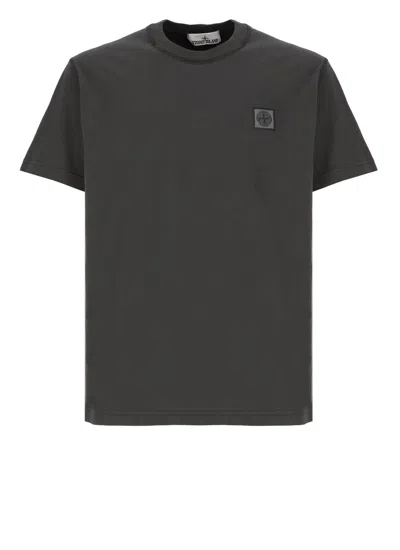 Stone Island Cotton T-shirt In Grey