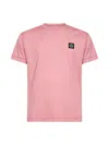 Stone Island Crew Neck T Shirt Short Sleeves In Animal Print