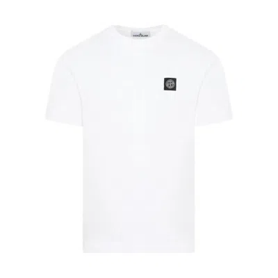 Stone Island Cotton T Shirts In White