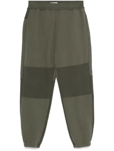 Stone Island Cotton Track Pants In Green