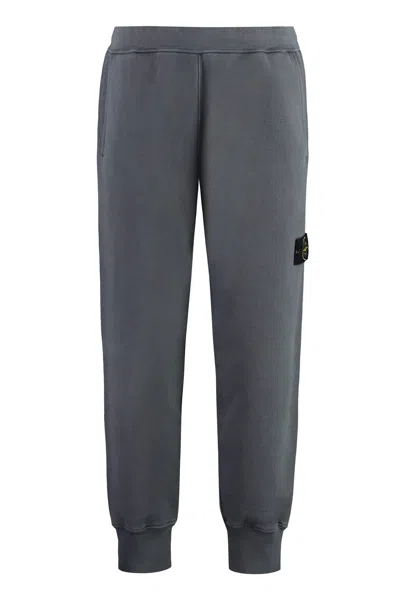 Stone Island Cotton Track-pants In Grey