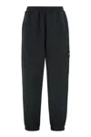 Stone Island Elastic Waist Sweatpants In Black