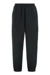 Stone Island Elastic Waist Sweatpants In Black