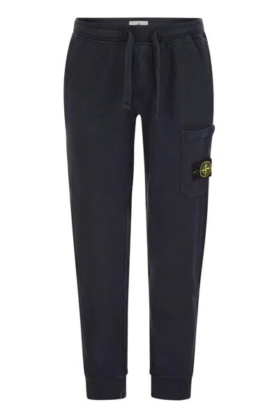 STONE ISLAND STONE ISLAND JOGGERS LOGO COTTON