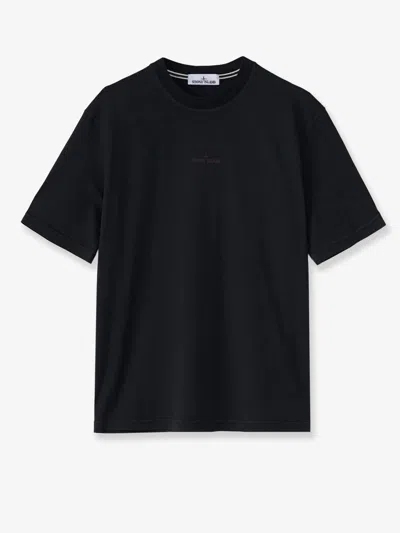 Stone Island Cotton T-shirt In Black