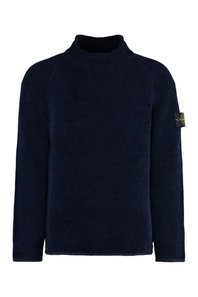 STONE ISLAND COTTON TURTLENECK SWEATER