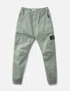 Stone Island Cotton Twill Cargo Pants In Green