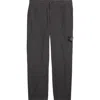 Stone Island Cotton Twill Trousers In Gray