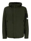 Stone Island Hooded Jacket In Green