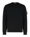 Stone Island Cotton Sweatshirt In Black