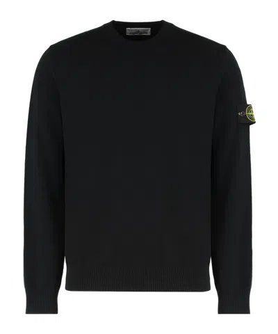 STONE ISLAND STONE ISLAND LOGO PATCH CREWNECK JUMPER