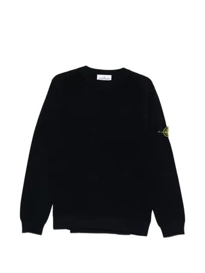 Stone Island Crew Neck In Black