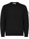 Stone Island Compass-badge Sweater In Black