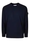 Stone Island Crew-neck Sweater Sweaters And Cardigans Blue In Blue