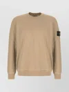Stone Island Regular-fit Crewneck Sweatshirt With Side Inlays In Neutral
