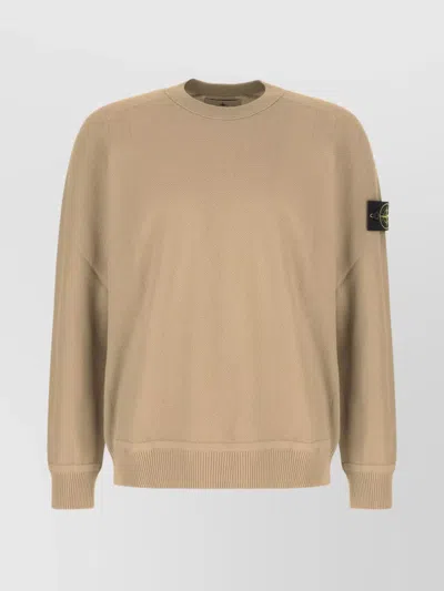 STONE ISLAND CREW NECK COTTON SWEATER