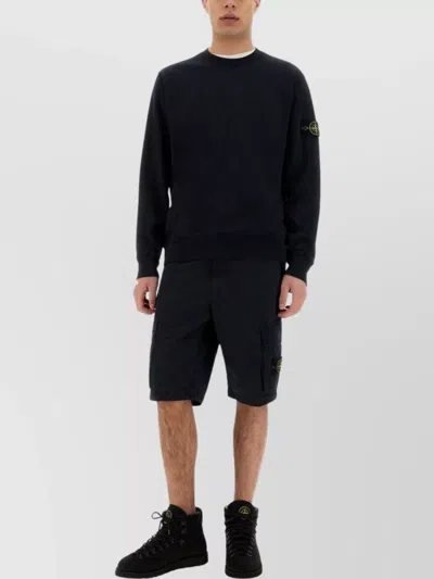 STONE ISLAND CREW NECK COTTON SWEATSHIRT