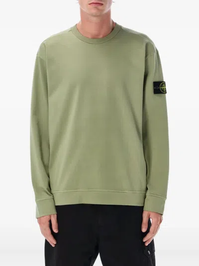 STONE ISLAND CREW-NECK COTTON SWEATSHIRT