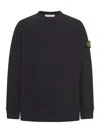 Stone Island Men's Diagonal Fleece Sweatshirt In Black