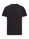 Stone Island Short Sleeve Crew Neck Cotton T Shirt In Black
