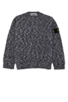 Stone Island Speckled Crew-neck Sweater In Gray