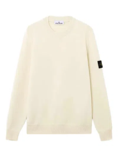 STONE ISLAND STONE ISLAND CREW-NECK JUMPER WITH REVERSE STITCH DETAILS