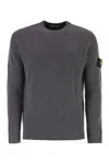 Stone Island Crew-neck Jumper With Ribbed Edges In Multi