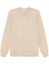 Stone Island Mens Desert Graphic-print Crewneck Cotton-jersey Sweatshirt In Neutral