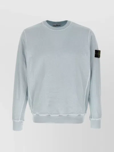 STONE ISLAND CREW NECK LOGO BADGE SWEATSHIRT